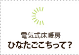 電気式床暖房ひなたごこちって？